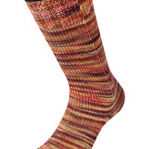 Lana Grossa Meilenweit Vintage socks - 1053 - bruin/rood