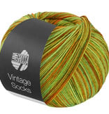 Lana Grossa Meilenweit Vintage socks - 1054 - limoen/bruin