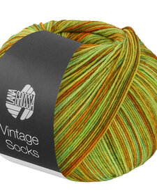 Meilenweit Vintage socks - 1054 - limoen/bruin