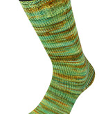 Lana Grossa Meilenweit Vintage socks - 1054 - limoen/bruin