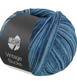 Lana Grossa Meilenweit Vintage socks - 1055 - blauw