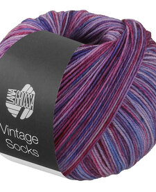 Meilenweit Vintage socks - 1056 - paars/rood
