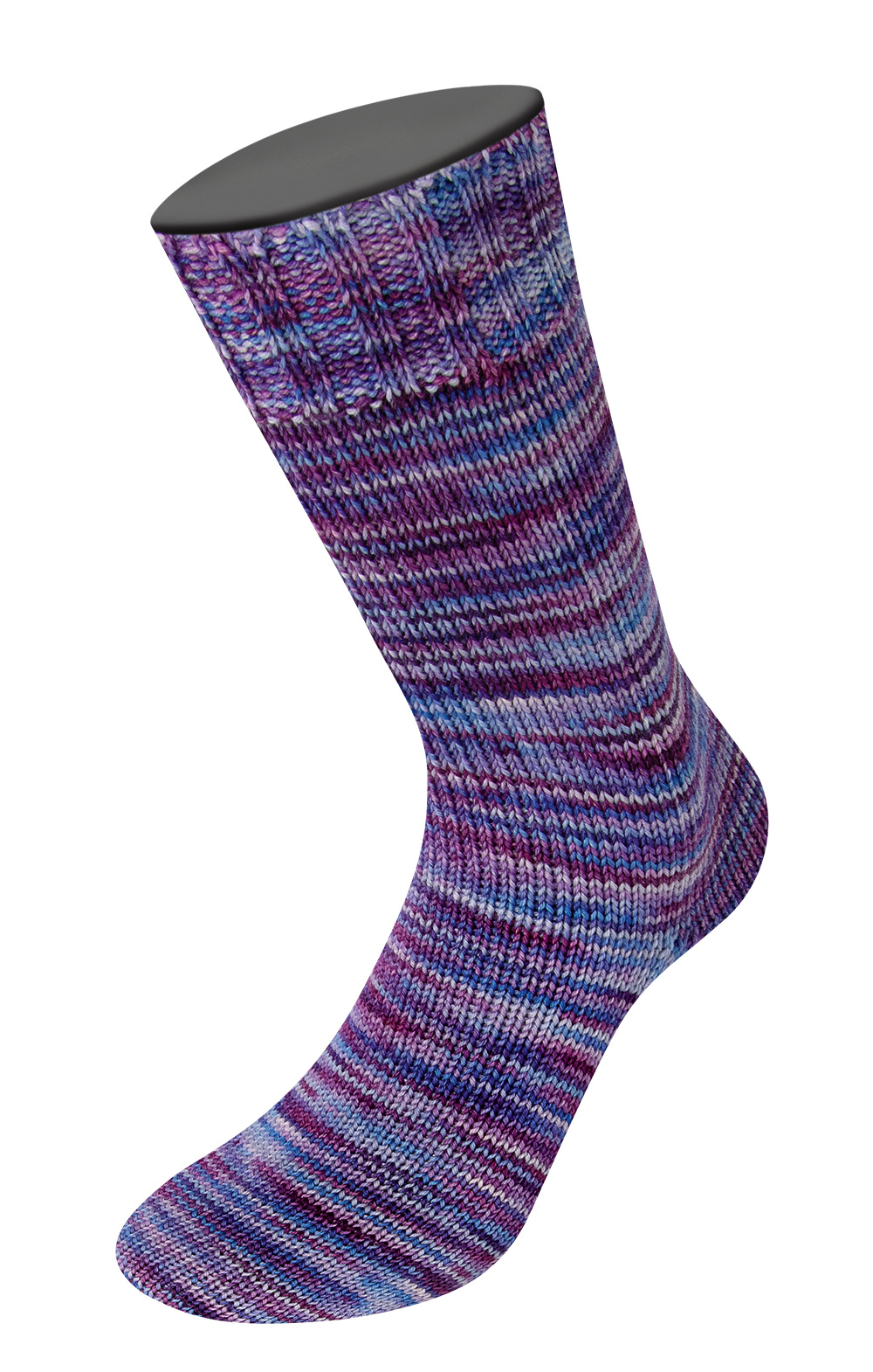 Lana Grossa Meilenweit Vintage socks -1056 - paars/rood