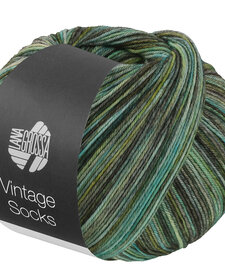 Meilenweit Vintage socks - 1057 - groen/grijs