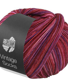 Meilenweit Vintage socks - 1058 - rood/rose