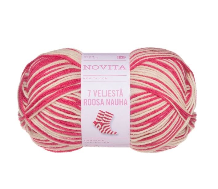 Novita  7 Veljestä - Roosa Nauha - 8661
