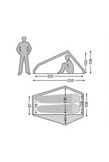 Nordisk Nordisk tent Telemark 2.2 LW rood - lichtgewicht tent