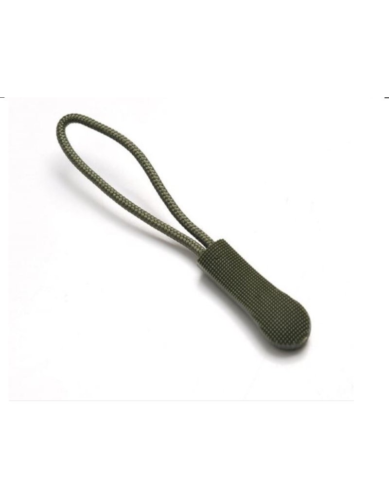Create  Zipper puller army groen 3 stuks