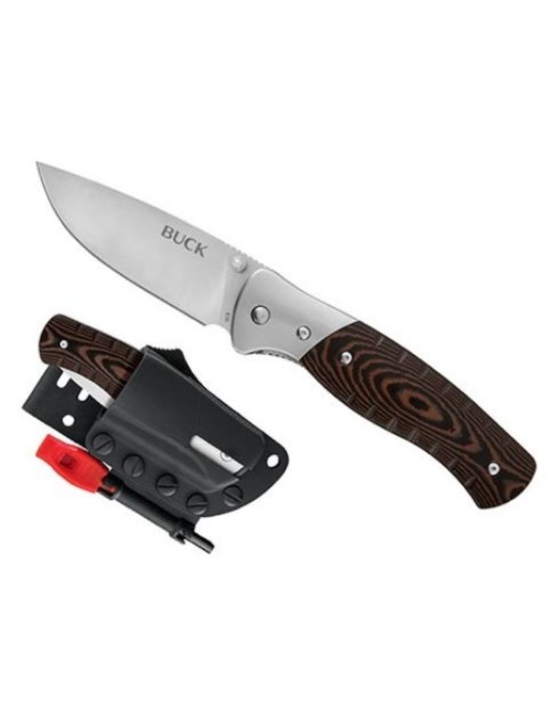 Buck Buck zakmes folding Selkirk Micarta incl. firesteel