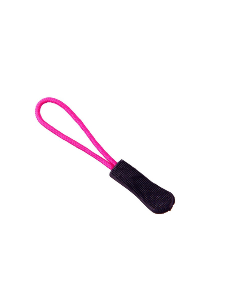 Create  Zipper puller roze zwart - 3 stuks