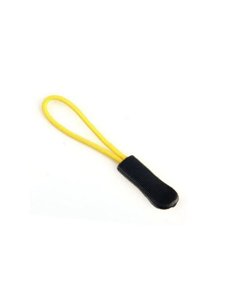 Create  Zipper puller geel zwart- 3 stuks