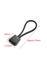 Create  Zipper puller xtra strenght black - 5 pcs