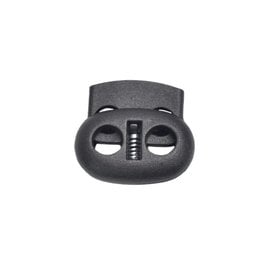 Allesvoordeliger Cord lock mini kunststof black 2 pcs - 16 x 17mm