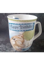 merkloos Mug happy birthday 2 pieces