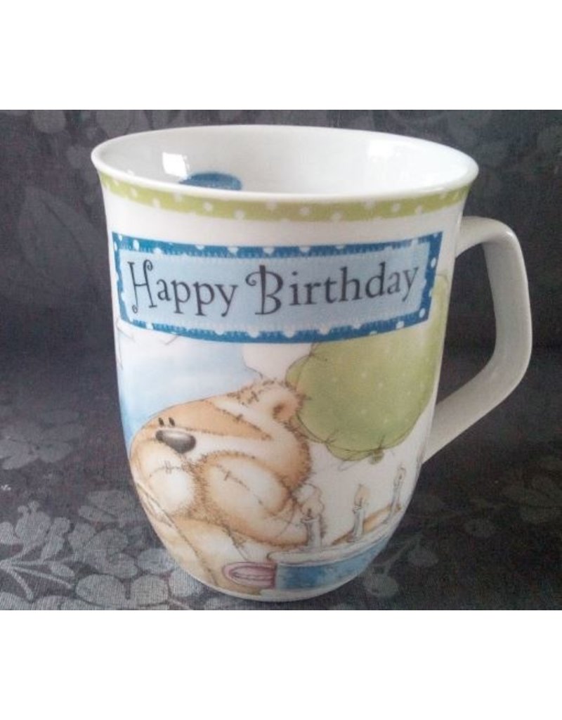 merkloos Mug happy birthday 2 pieces
