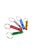 Children Aloy whistle - emergency whistle - key ring silver