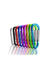 Allesvoordeliger Carabiners colour straight side alloy (2 pcs)