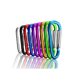 Allesvoordeliger Carabiners colour straight side alloy (2 pcs)