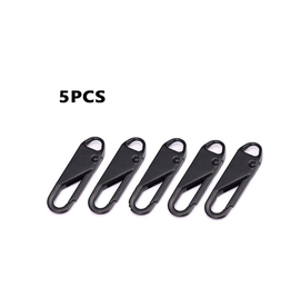 Create  Zipper puller metal  black 5 pcs