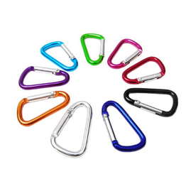 Allesvoordeliger carabiners alloy mini - colourmix - 3 pcs