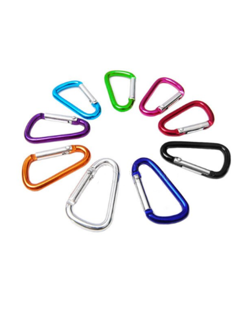 Allesvoordeliger carabiners alloy mini - colourmix - 3 pcs