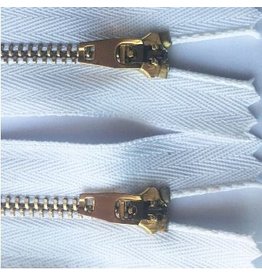 Create  Jeans zipper 10 cm white