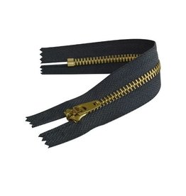 Create  Jeans zipper 16 cm black