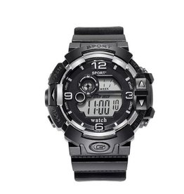 Allesvoordeliger Waterafstotend sport-militair horloge zwart (AL 4)