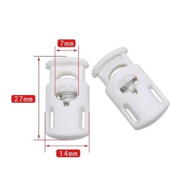 Allesvoordeliger Cord lock 14, x 27 mm - 4  pcs white