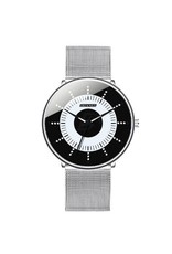 Dijanes  quartz horloge rvs black and white