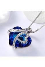 merkloos Necklace with pendant love you forever