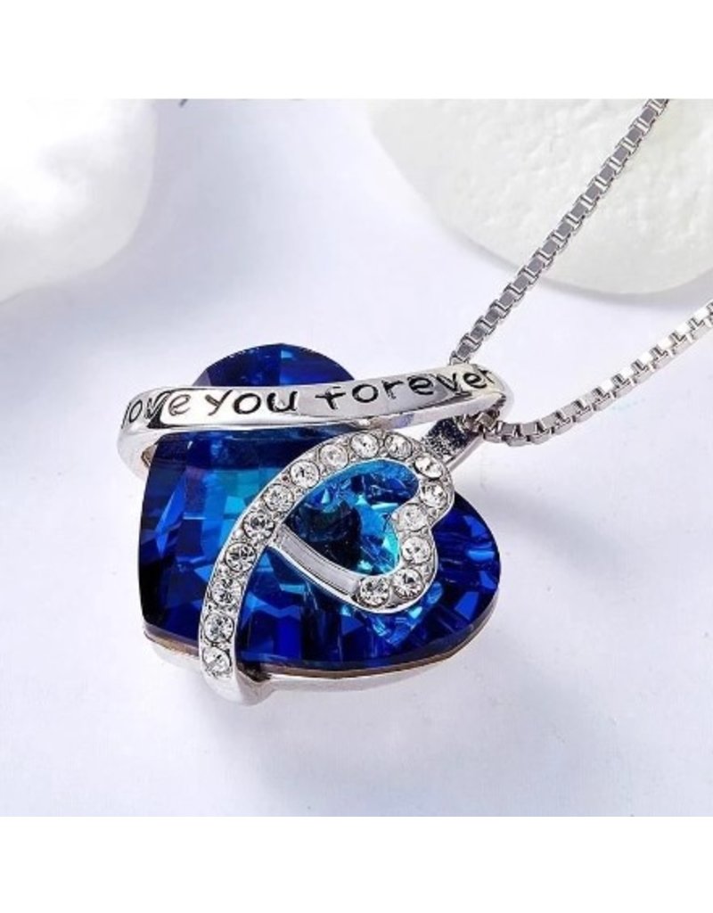 merkloos Necklace with pendant love you forever