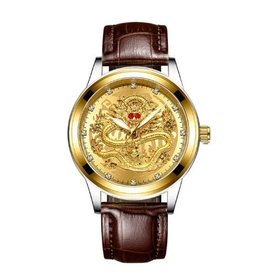 Wokai herenhorloge gold dragon B12