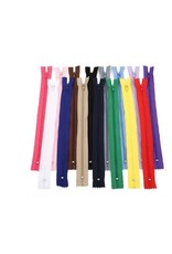 Create  Close end rits kleuren   mix - 19,5 - 20 cm - 5 stuks  (W10)