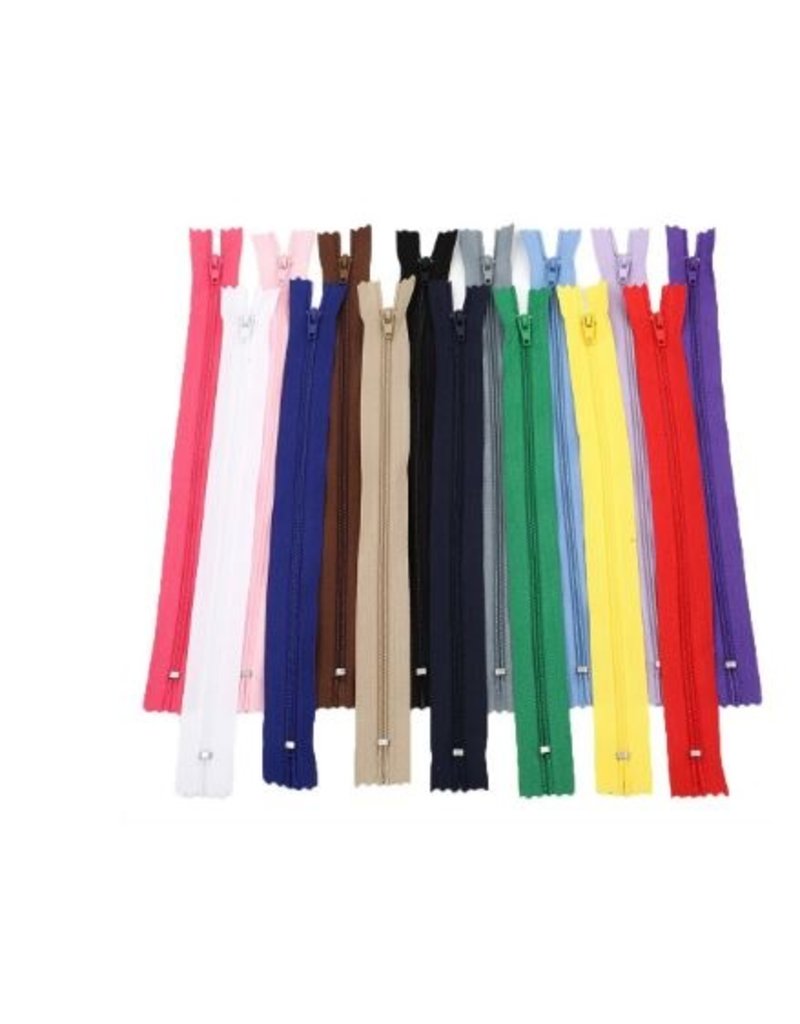 Create  Close end zipper 19,5 - 20 cm 5 pcs colourmix