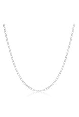 merkloos Ketting zilver 60 cm kt008   (A1)