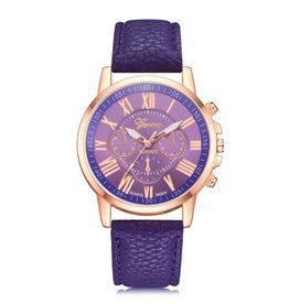 Geneva purple dames quartz horloge HQ 15