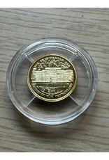 merkloos Duitsland gouden medaille 1999 Johannes Rau 1,55g