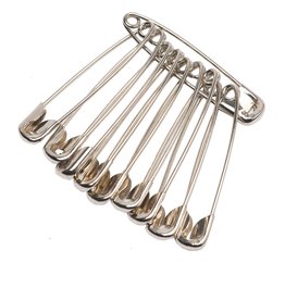 Globe safety pins - veiligheidsspelden metaal - 12 stuks - 45 x 8mm (AH 18)