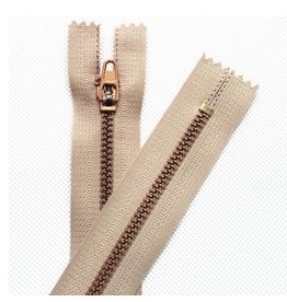 Create  resin nylon zipper 17,5- 18 cm beige