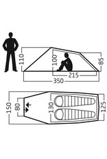 Nordisk Nordisk Halland 2 PU  - 2 persoons tent