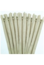 Create  Close end rits 25 cm - 2 stuks beige