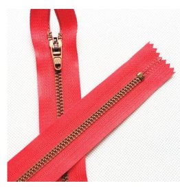 Create  resin nylon zipper 18 cm red
