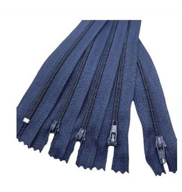 Create  Close end zipper Navy - 2 pcs - 25 cm