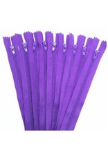 Create  Close end zipper 25 cm 2 pcs dark purple