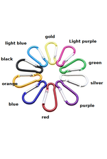 Allesvoordeliger Carabiners colored alloy silver (3 pcs)