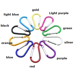 Allesvoordeliger Carabiners colored alloy silver (3 pcs) - Copy