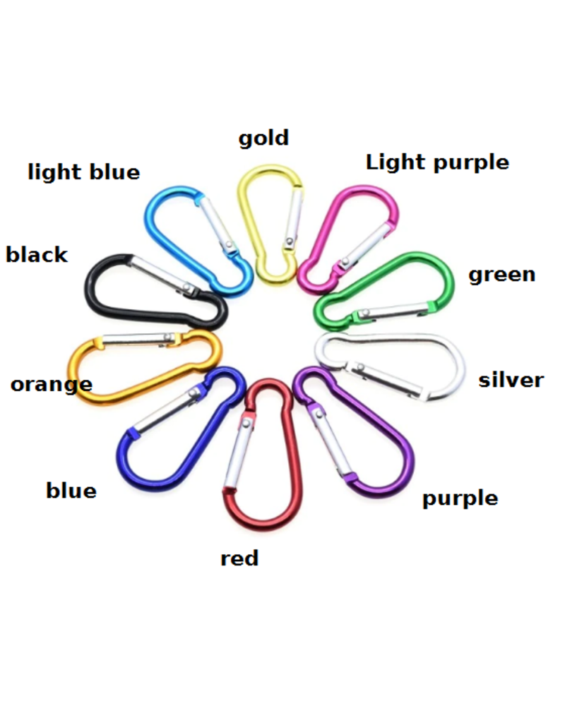 Allesvoordeliger Carabiners colored alloy purple (3 pcs)