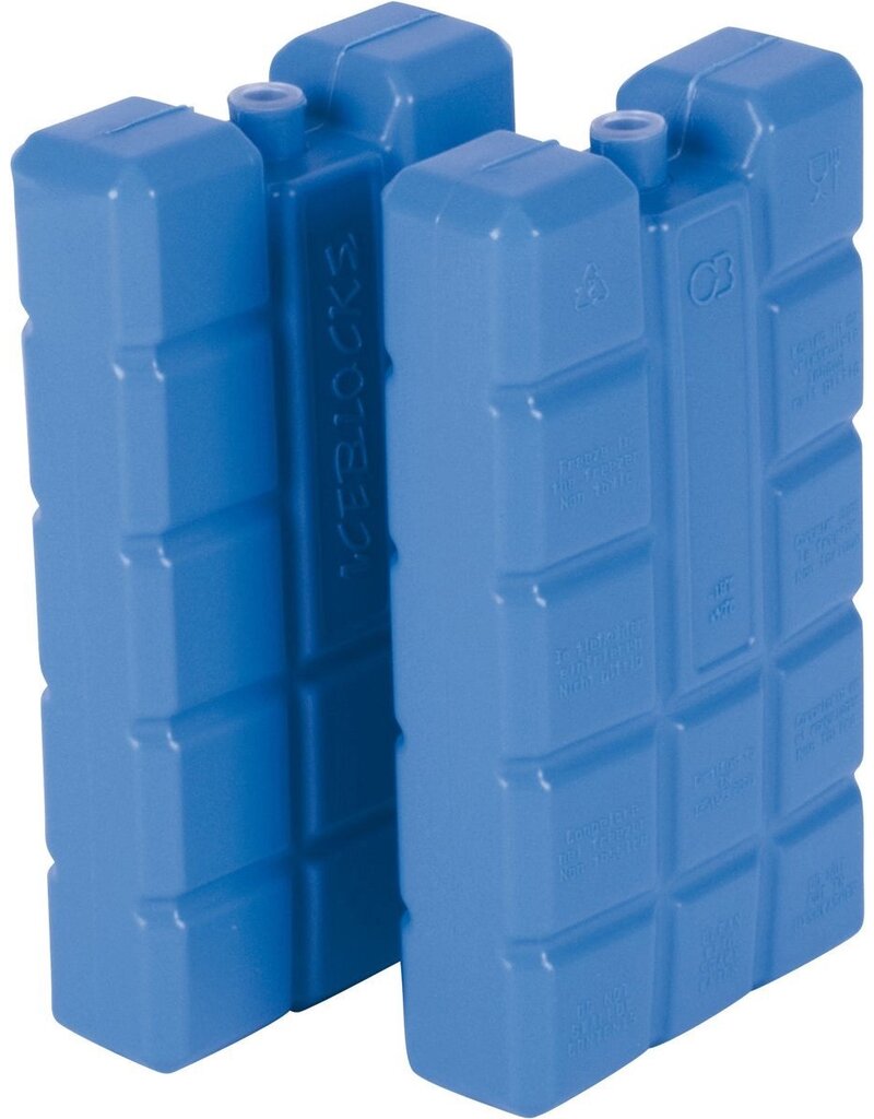 merkloos 2 x koelelement blauw - 400ml