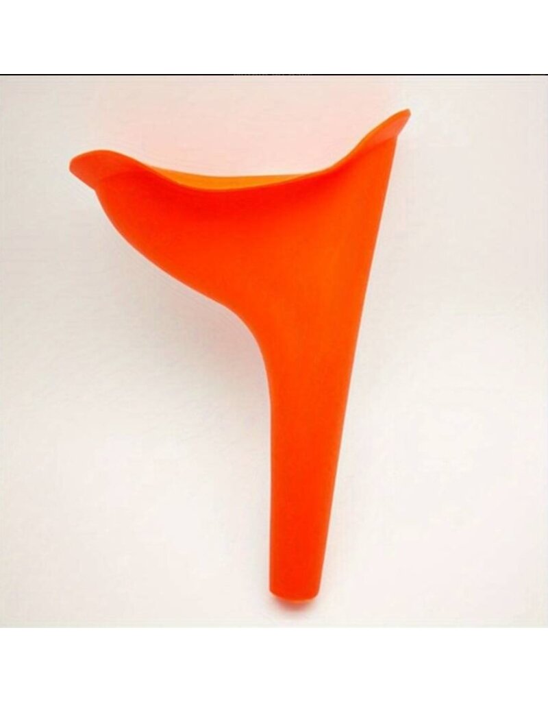 merkloos Plastuit siliconen herbruikbaar urinaal oranje